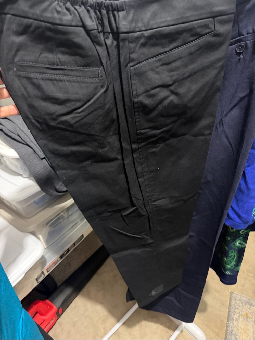 Talbots Black Men's Dress Pants with Welt Back Pockets